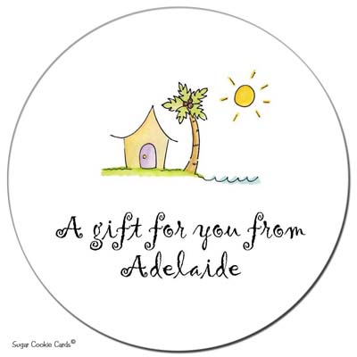 Sugar Cookie Gift Stickers - Beach House Sugar Cookie Gift Stickers - Beach House